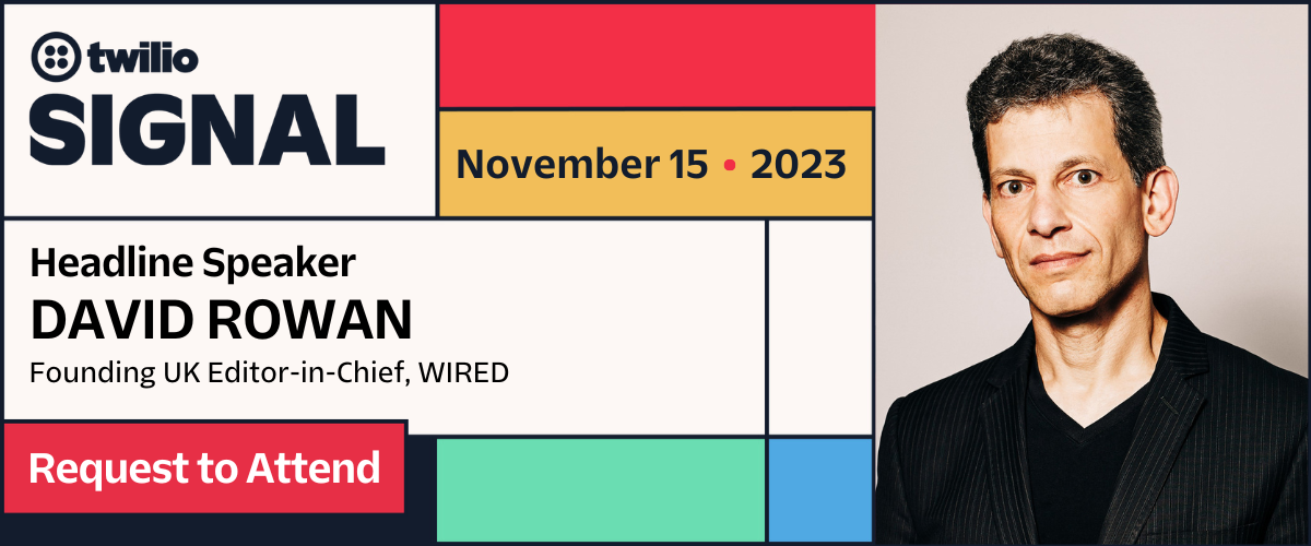 David Rowan headlines SIGNAL Singapore